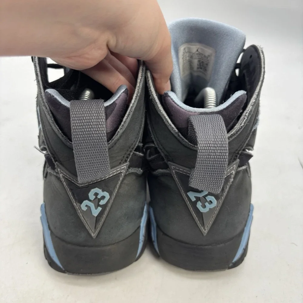 Nike Air Jordan 7 Retro Chambray Shoes Mens 8.5 Casual Black CU9307-004